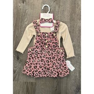 Little Lass Girls Set 3 Piece Animal Prints Size 6 Month NWT NEW